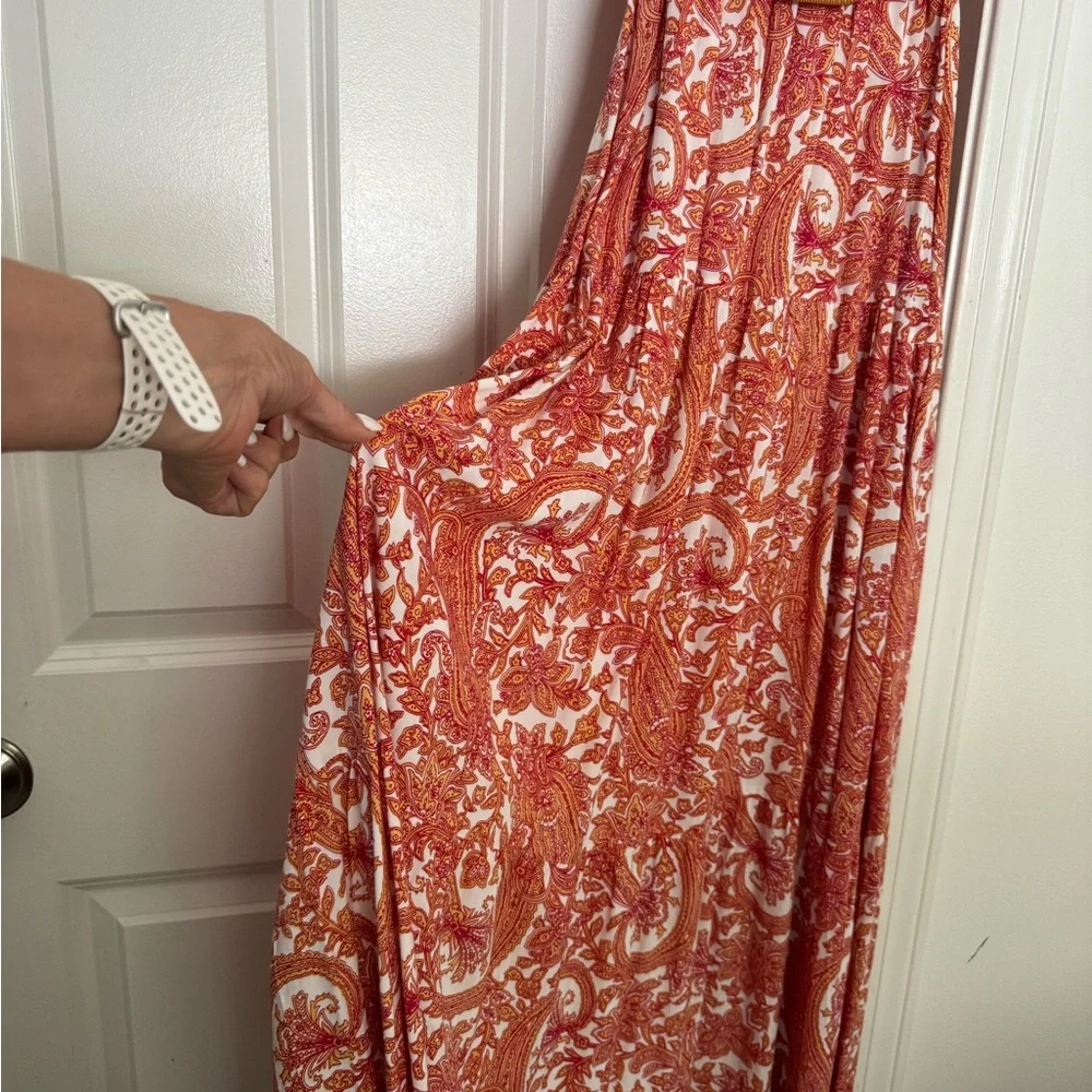 Lusana maxi dress with belt Medium - Picture 7 of 9